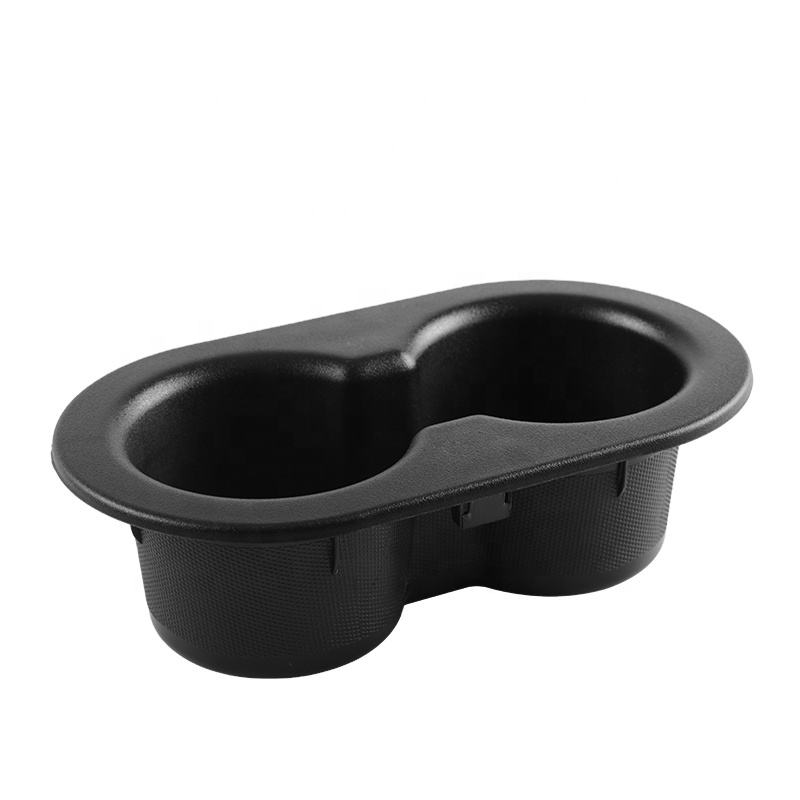 Black Rear Seat Dual Cup Holder with Tape for Dodge Ram 1500 2500 3500 2002-2017 | LD901152 Model